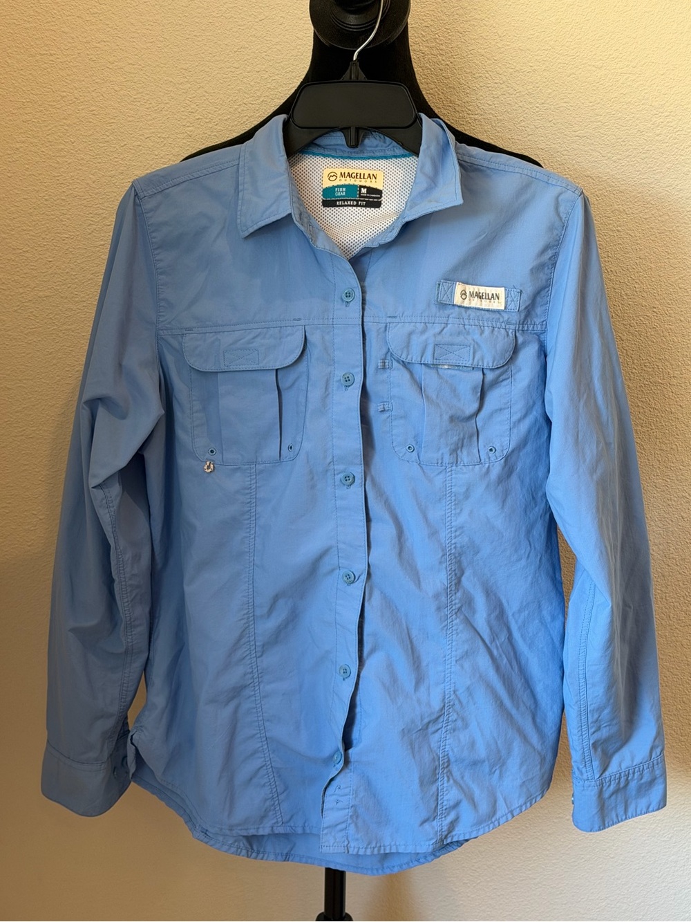 Magellan Outdoors Women's Light Blue Long-Sleeve Utility Jacket
